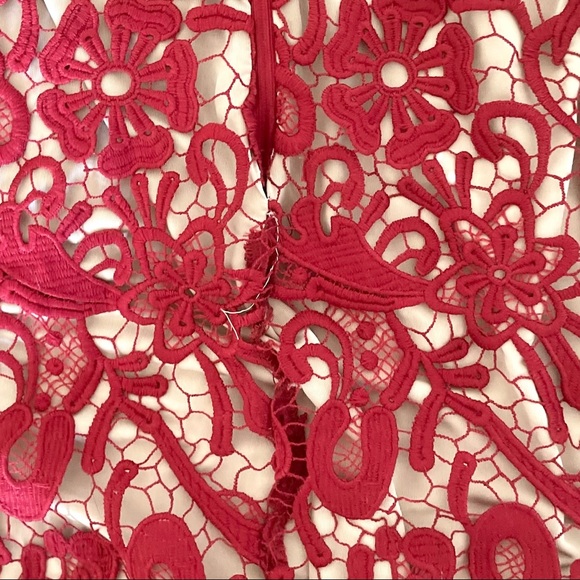 Olivaceous Strapless Lace Dress Size M - Picture 7 of 8